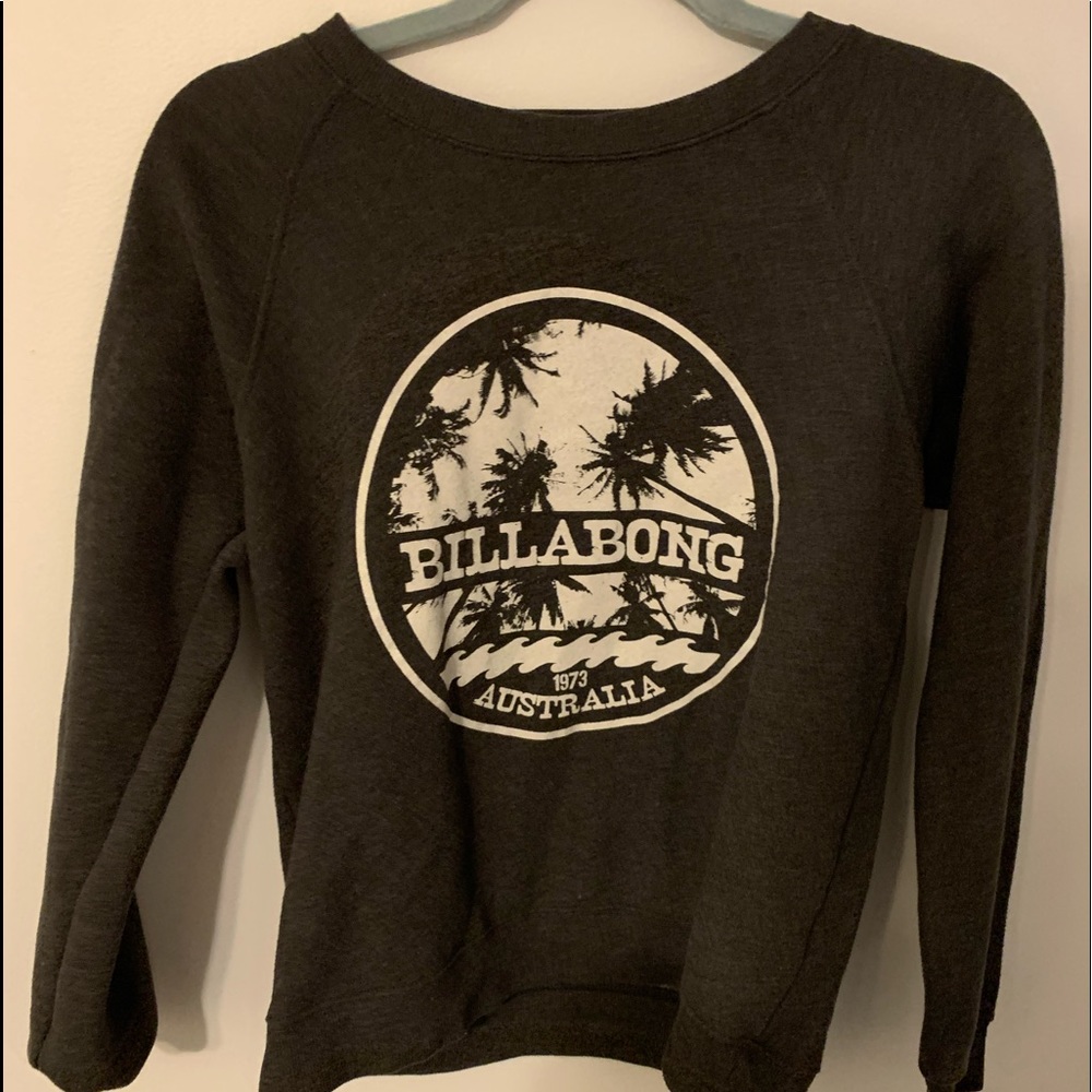 Billabong grey crew neck